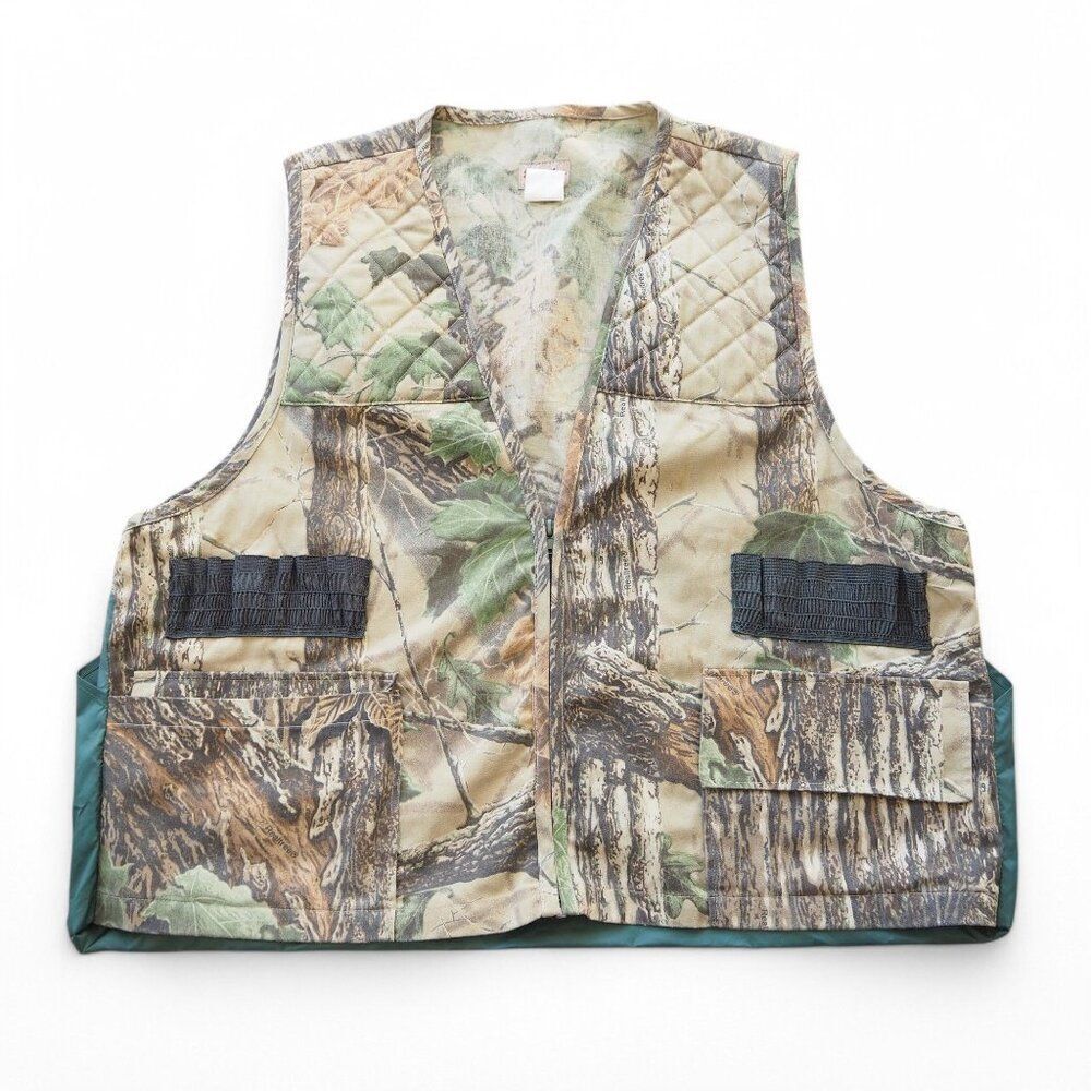 Sports Afield Vintage 80s 90s Realtree Camo Hunting Vest Men's XL